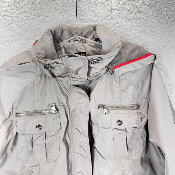 Steve Madden Women Size 1X Jacket Utility Full Zip Snap Buttons Military Pockets - Picture 12 of 15